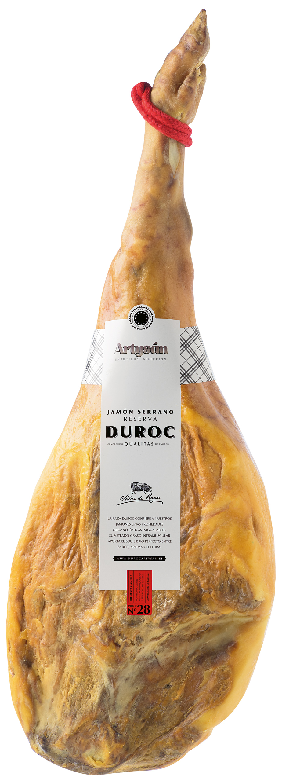 aBeiou.Spalla Prosciutto spagnolo GRAN RISERVA DUROC PREMIUM. Stagionatura  superiore ai 18–20 mesi (prosciutto sottovuoto) prodotto a Guijuelo. Jamon