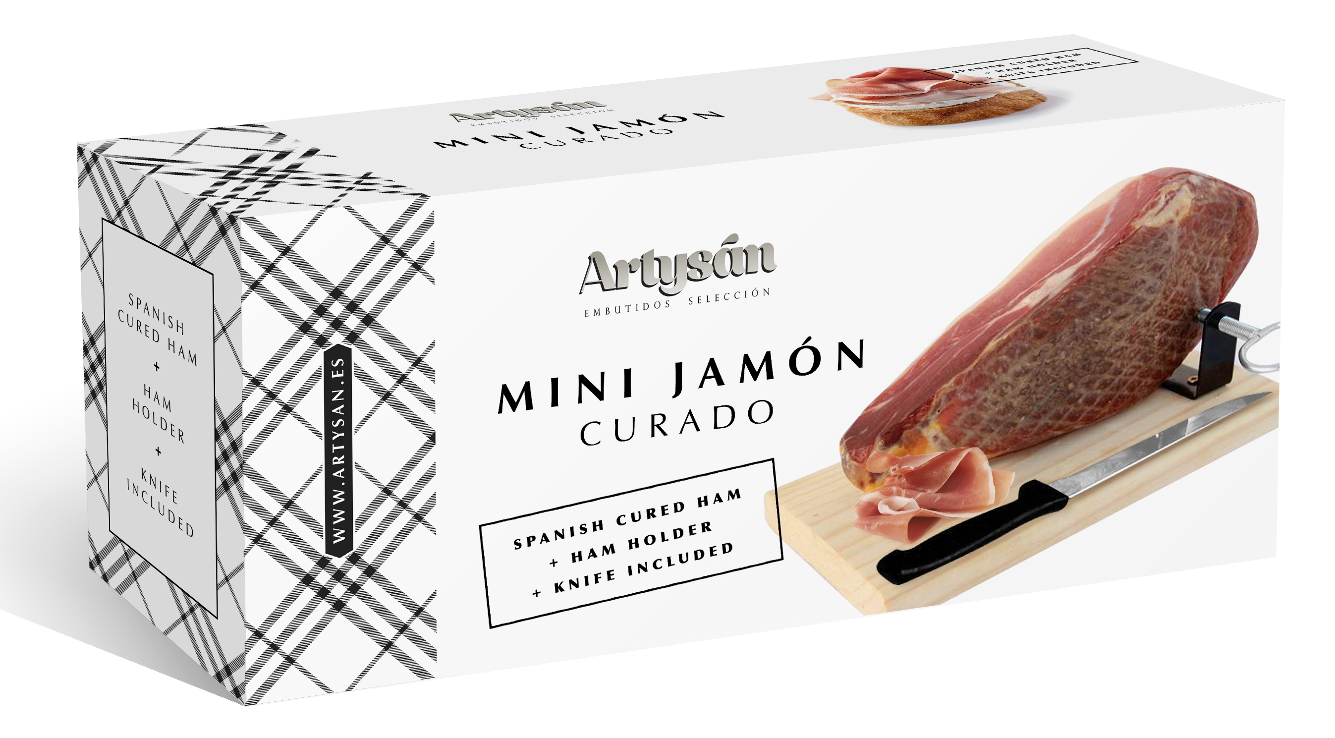 Cover truevine Strong Ham Supporto Anello Set 3 Pezzi Serrano Ham Holder Coltello Jamonero Coltello da prosciutto Serrano prosciutto 