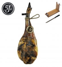 Prosciutto Pata Negra 100% ibérico (Spalla) di ghianda Cinco Jotas - 5J + porta prosciutto + coltello