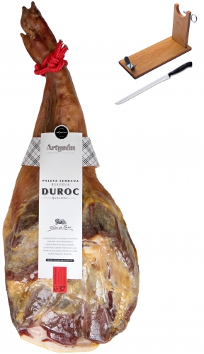 Prosciutto Serrano (Spalla) riserva duroc Artysán semidisossato + porta prosciutto + coltello immagine #1
