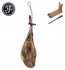 Prosciutto Pata Negra 100% iberico di ghianda Cinco Jotas - 5J + porta prosciutto + coltello